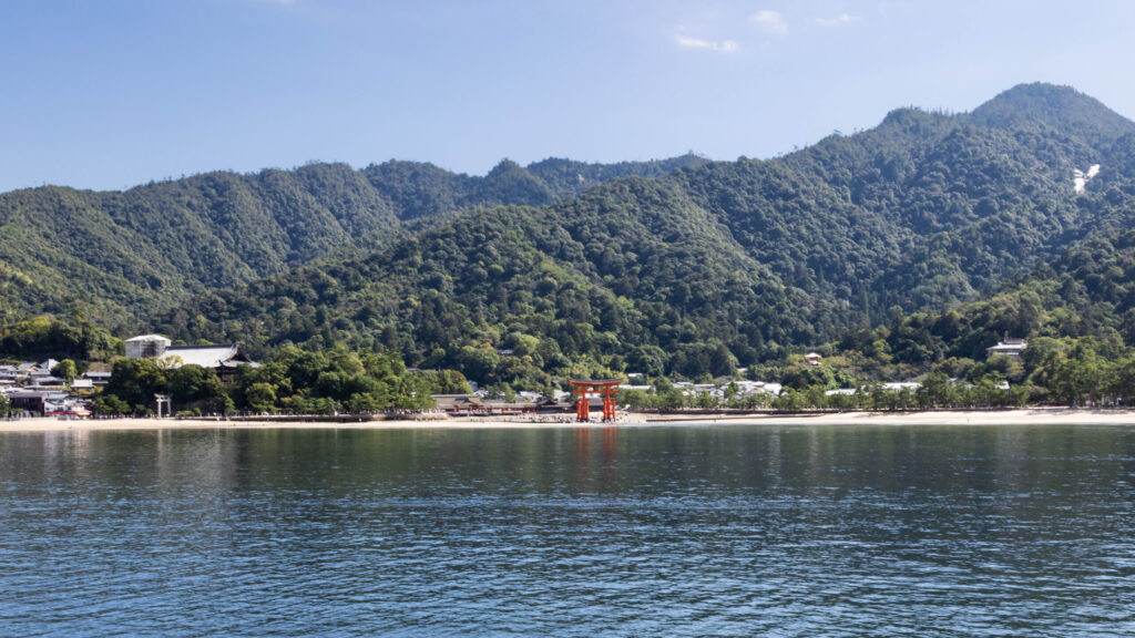 The O-torii gate of Itsukushima Shrine