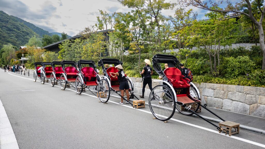 You can take tours of the area on Rickshaws.