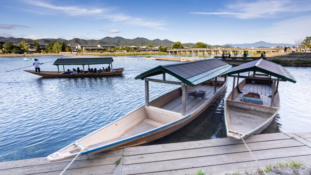 Pleasure boats on the Katsura River