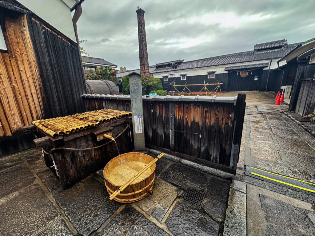 The spring at Gekkeikan Ōkura Sake Museum