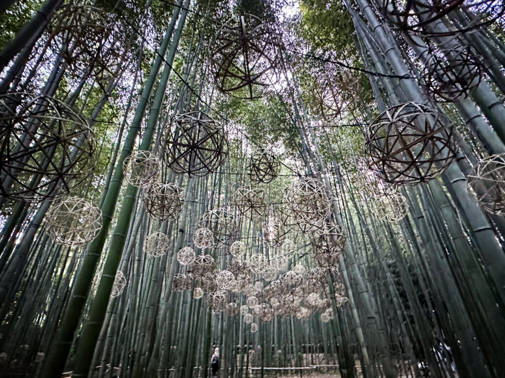 Artwork in the Bamboo Groves