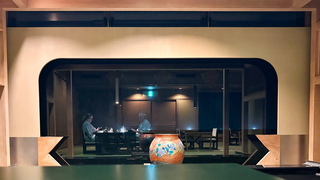 A reflection on dinner