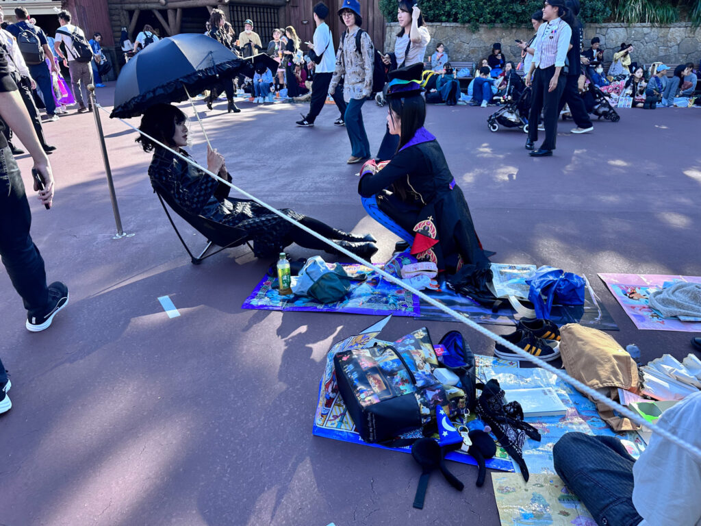 Some of the dressed up types in the park